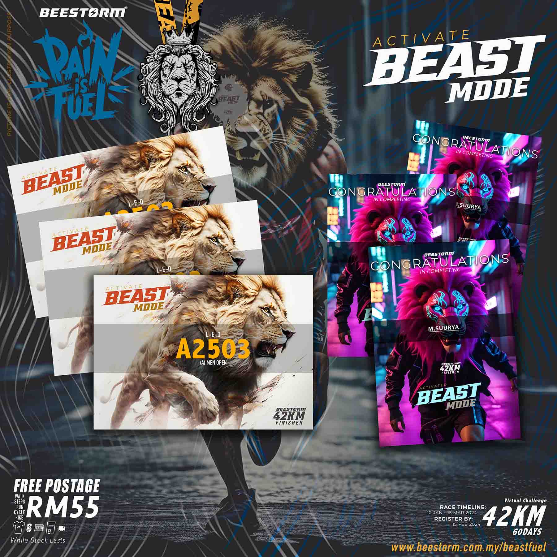 BEASTMODE : Pain Is Fuel 42K photo 5