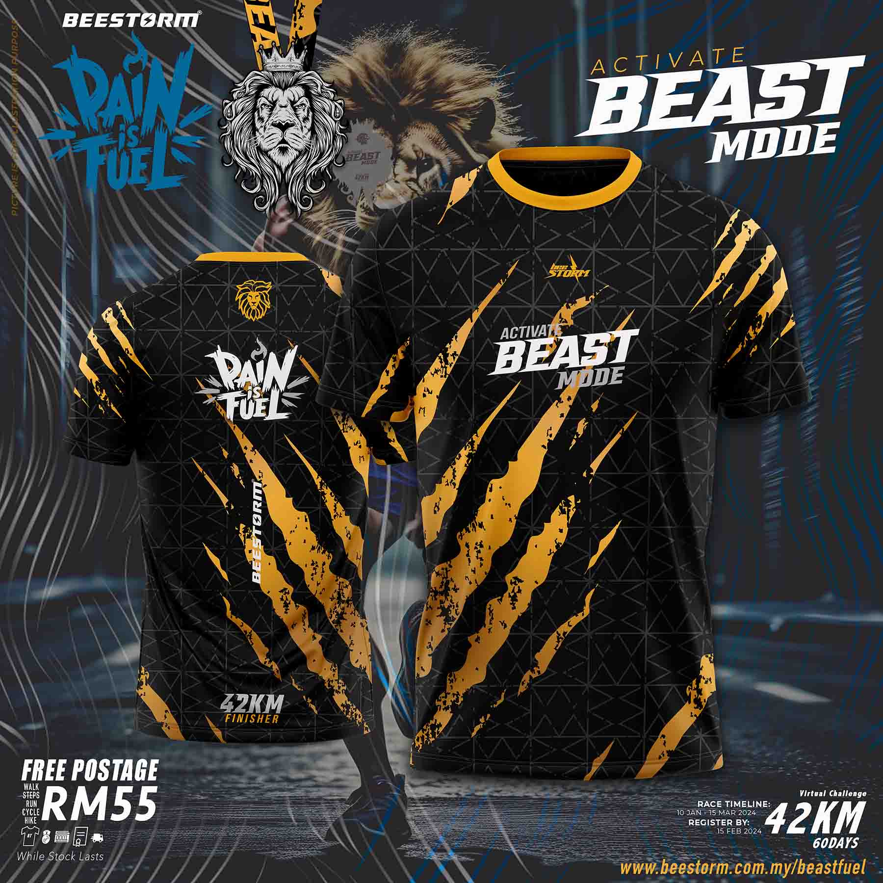BEASTMODE : Pain Is Fuel 42K photo 3